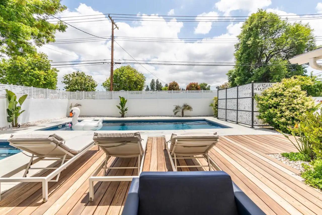 New Luxury Entertaining House With Pool Spa Sauna Tesla Charger Pets Los Angeles Bagian luar foto
